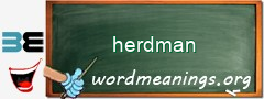 WordMeaning blackboard for herdman